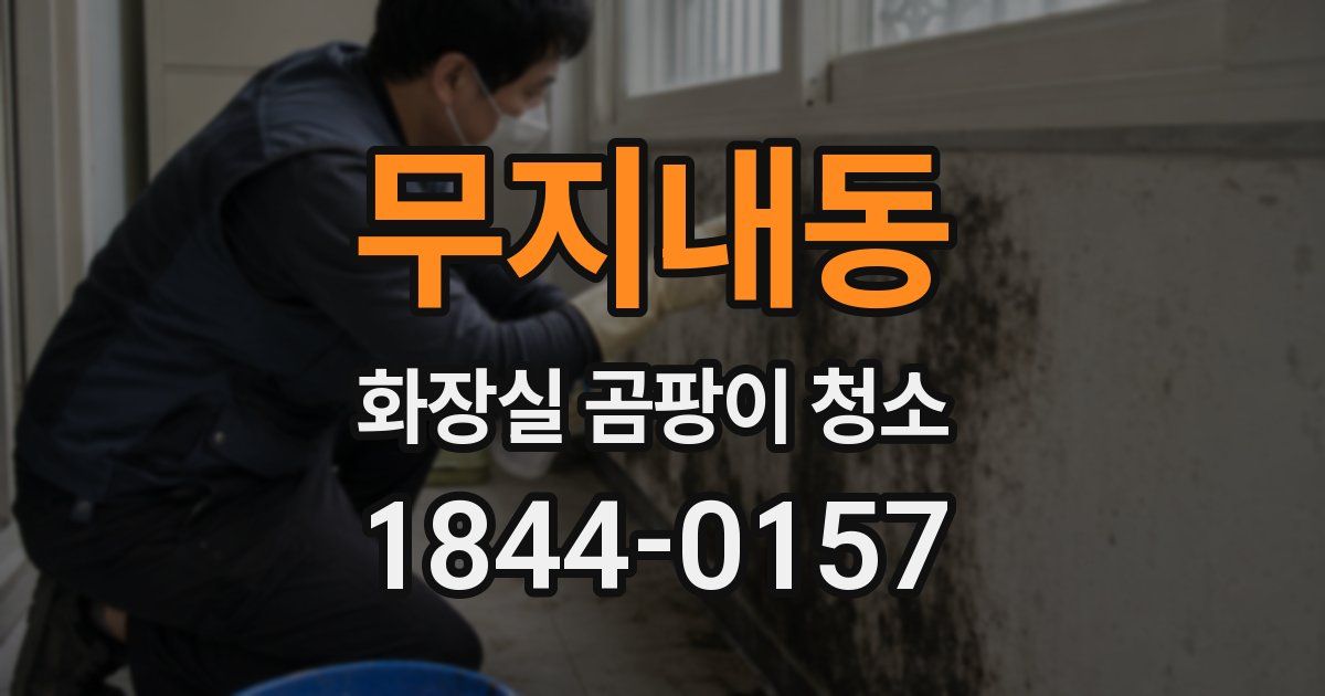 무지내동 화장실 곰팡이 청소