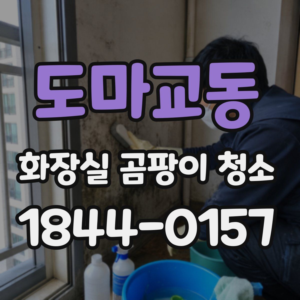 도마교동 화장실 곰팡이 청소