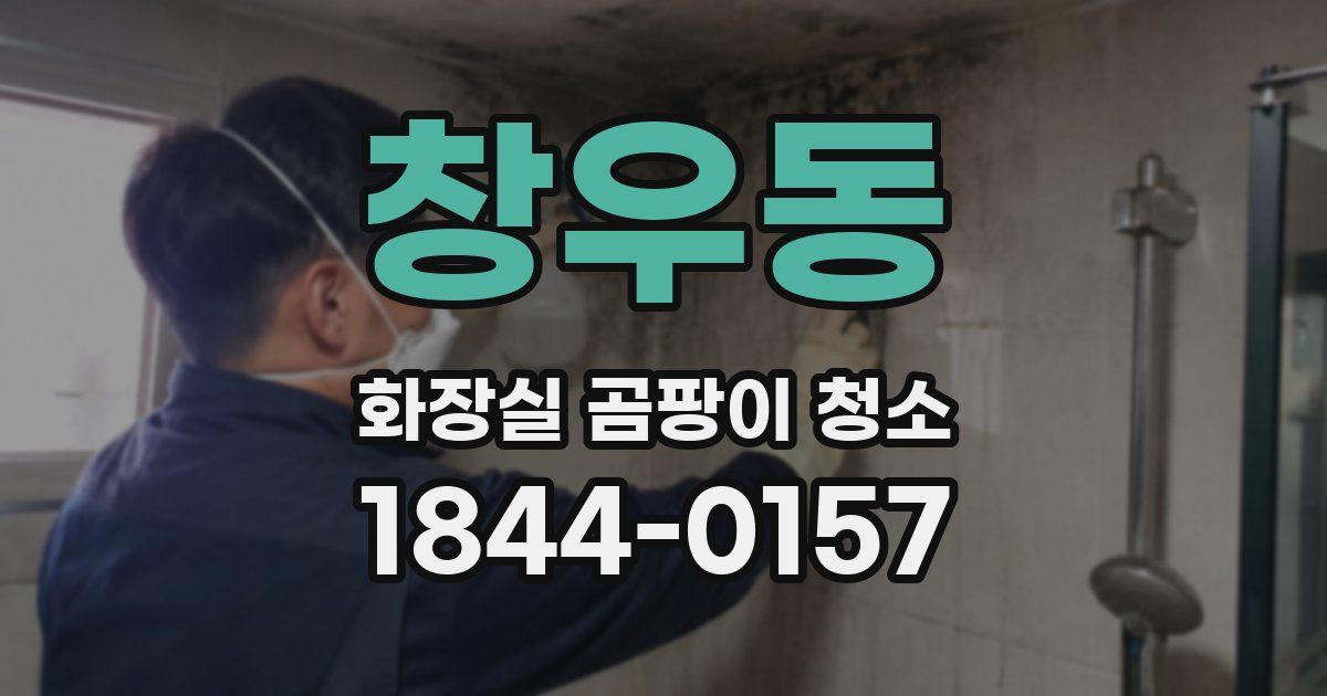 창우동 화장실 곰팡이 청소