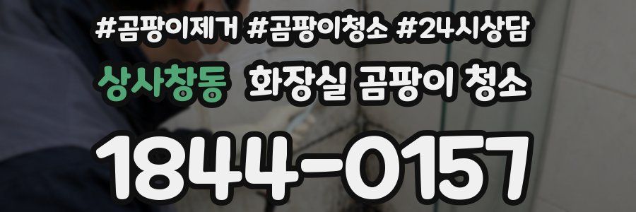 상사창동 화장실 곰팡이 청소