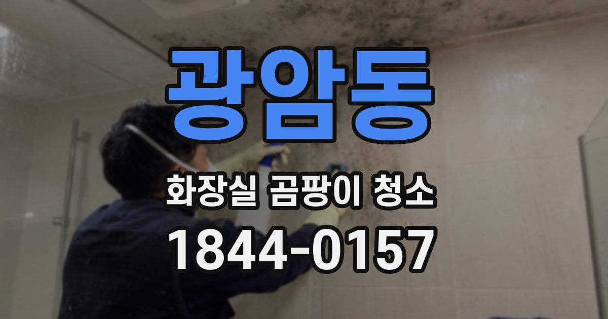 광암동 화장실 곰팡이 청소