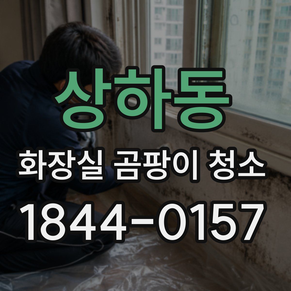 상하동 화장실 곰팡이 청소