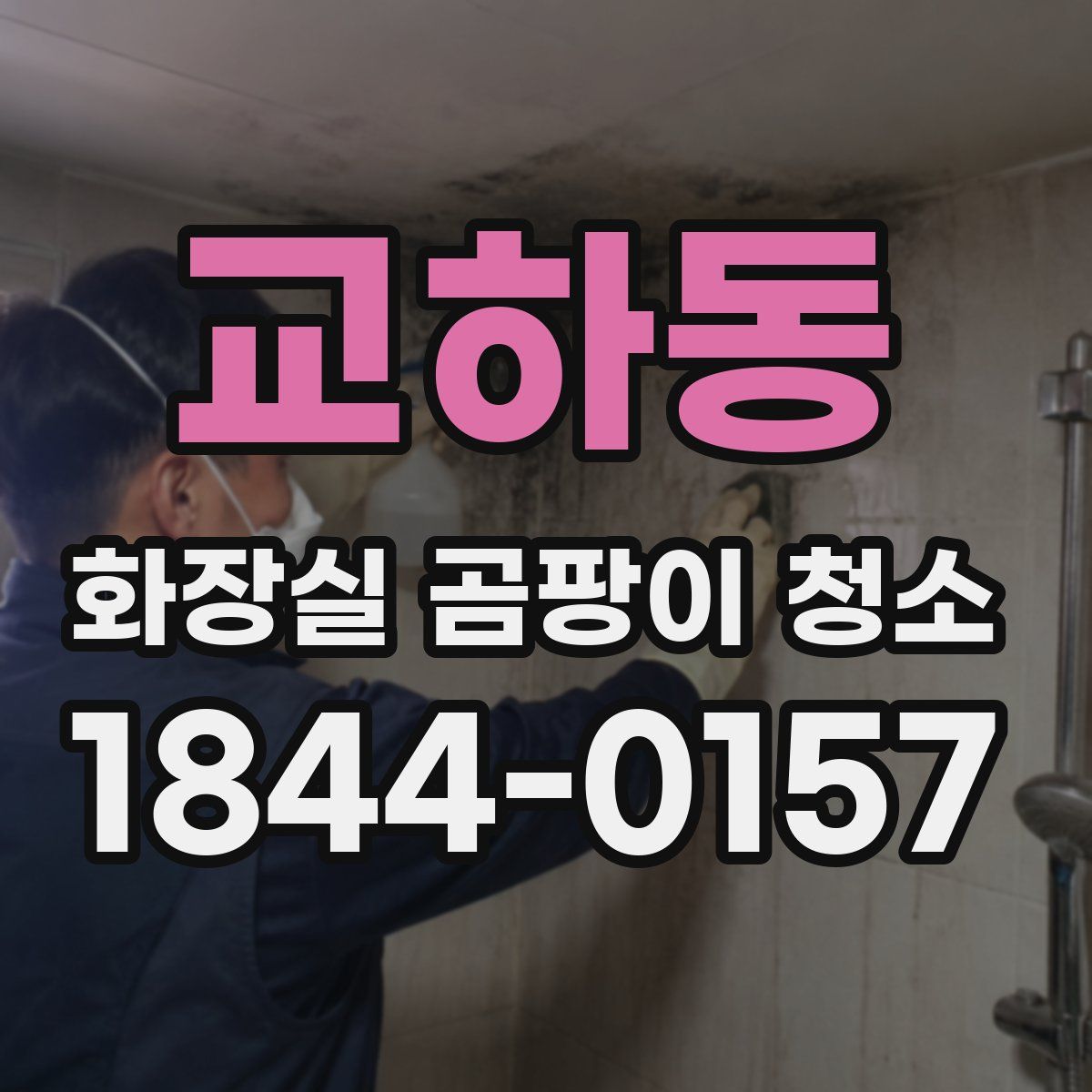 교하동 화장실 곰팡이 청소