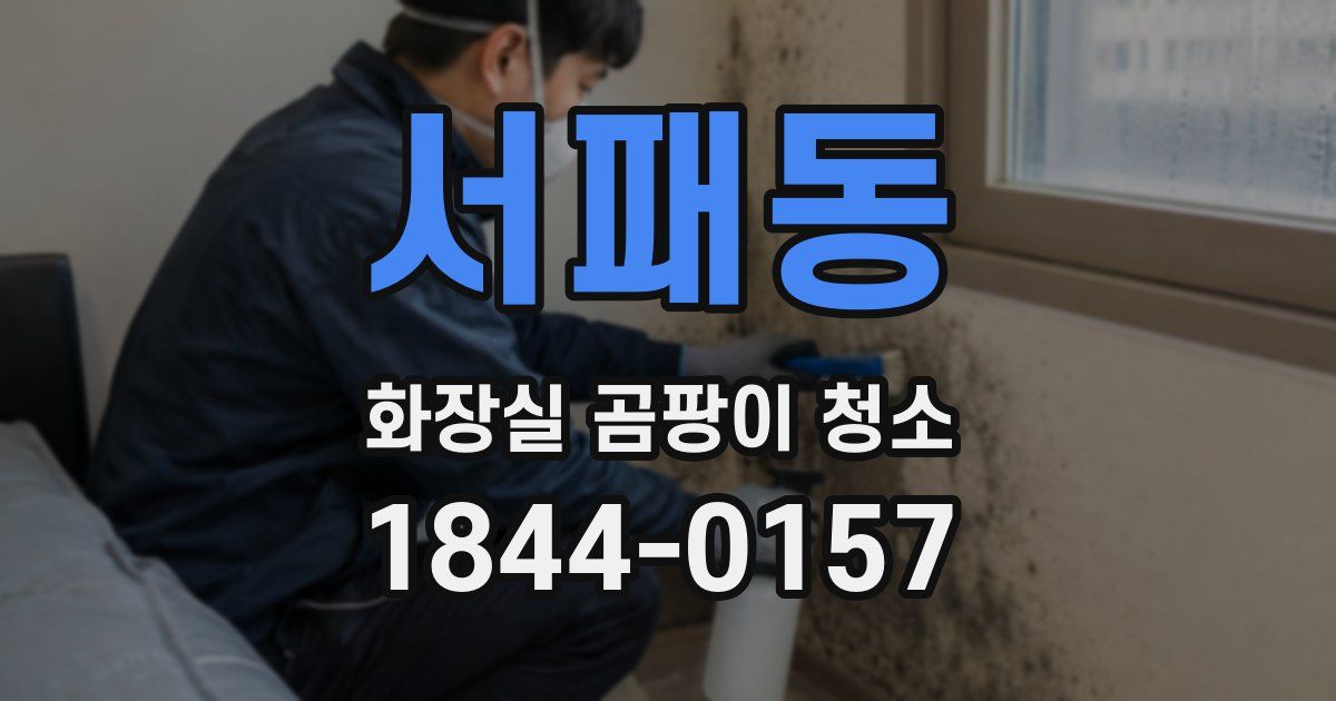서패동 화장실 곰팡이 청소