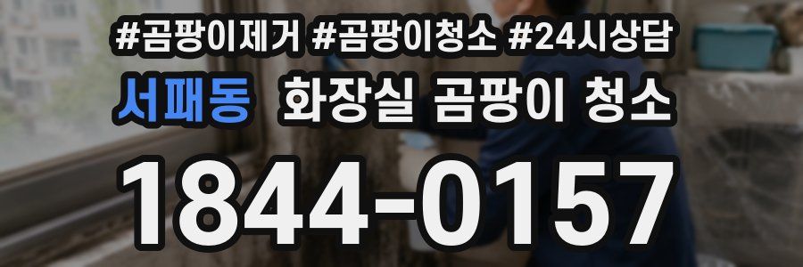 서패동 화장실 곰팡이 청소