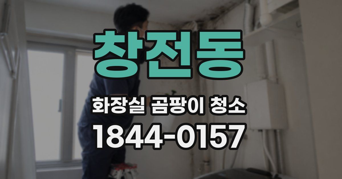 창전동 화장실 곰팡이 청소