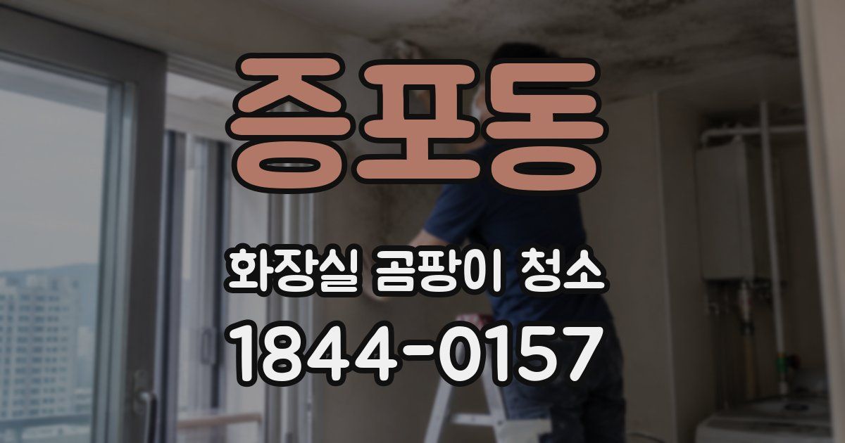 증포동 화장실 곰팡이 청소