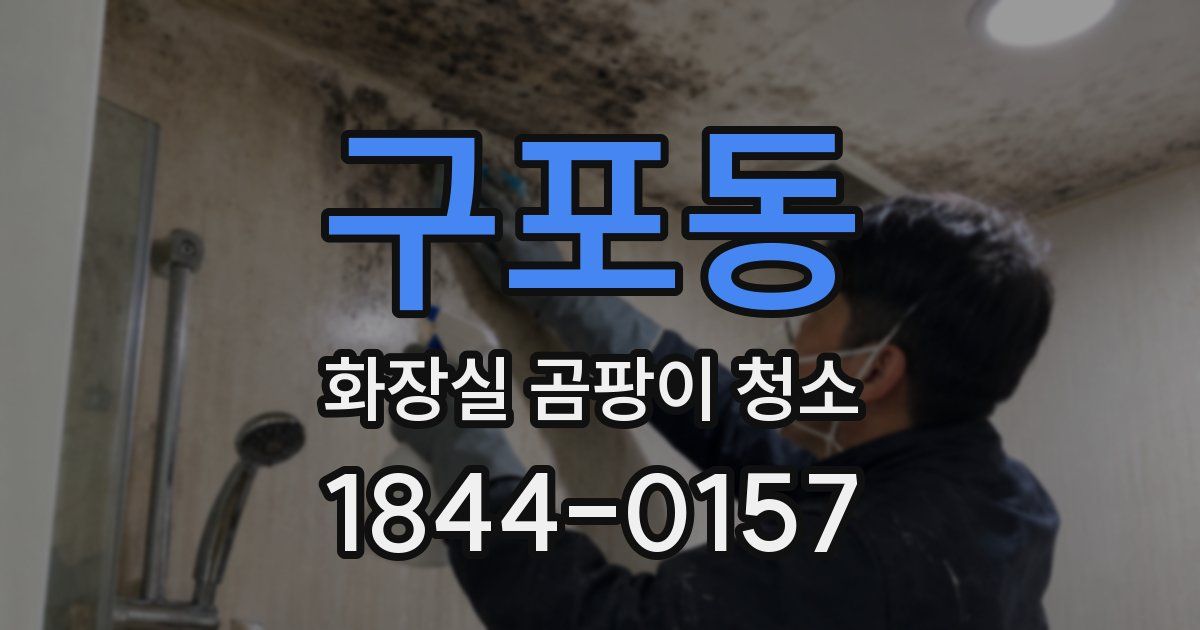 구포동 화장실 곰팡이 청소