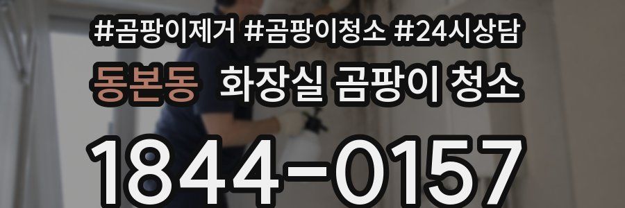 동본동 화장실 곰팡이 청소