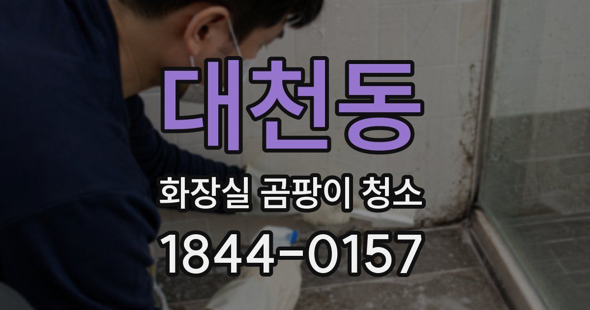 대천동 화장실 곰팡이 청소