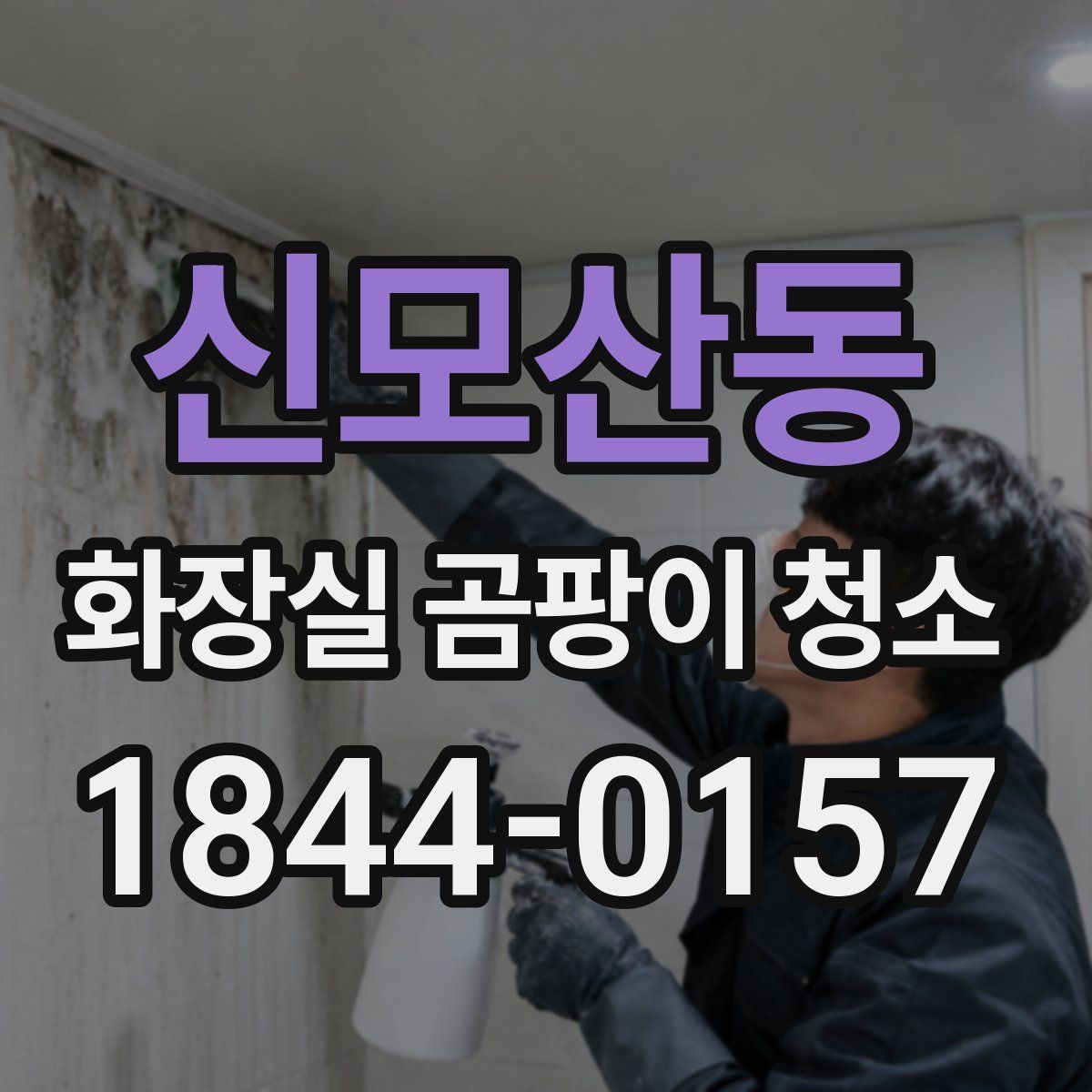 신모산동 화장실 곰팡이 청소