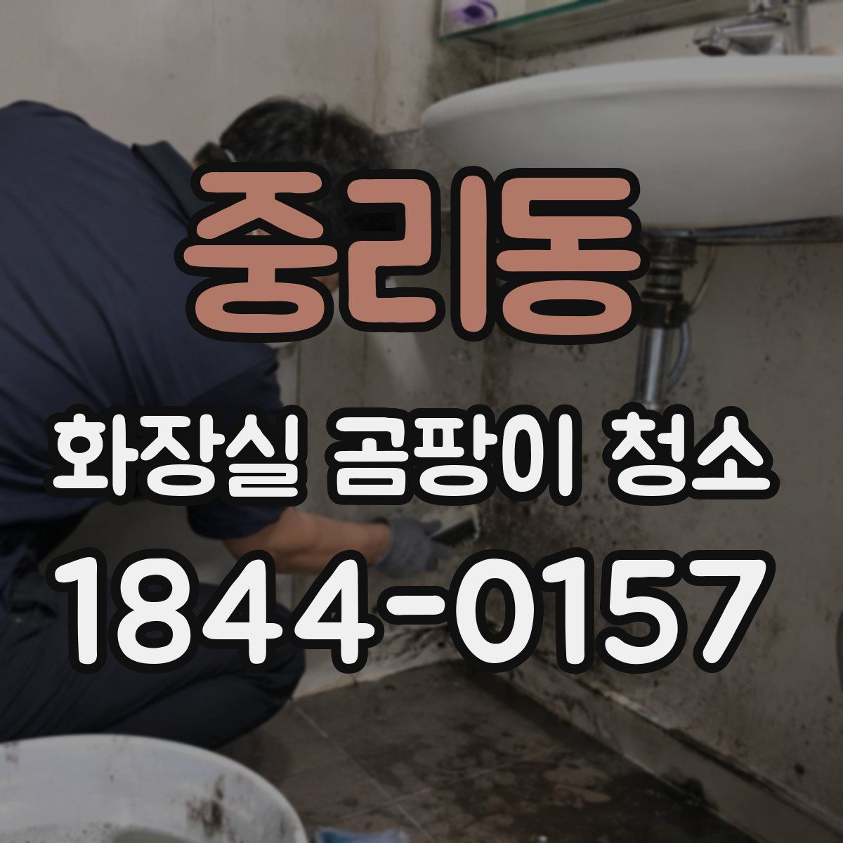 중리동 화장실 곰팡이 청소