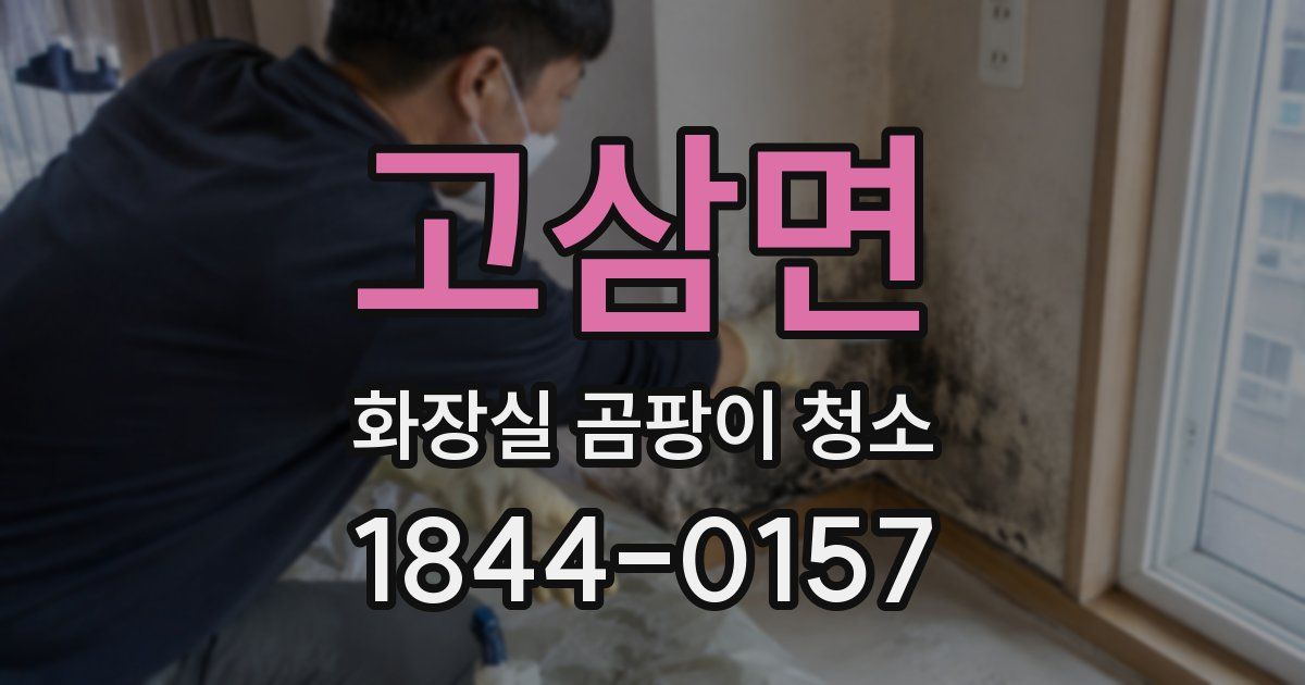 고삼면 화장실 곰팡이 청소