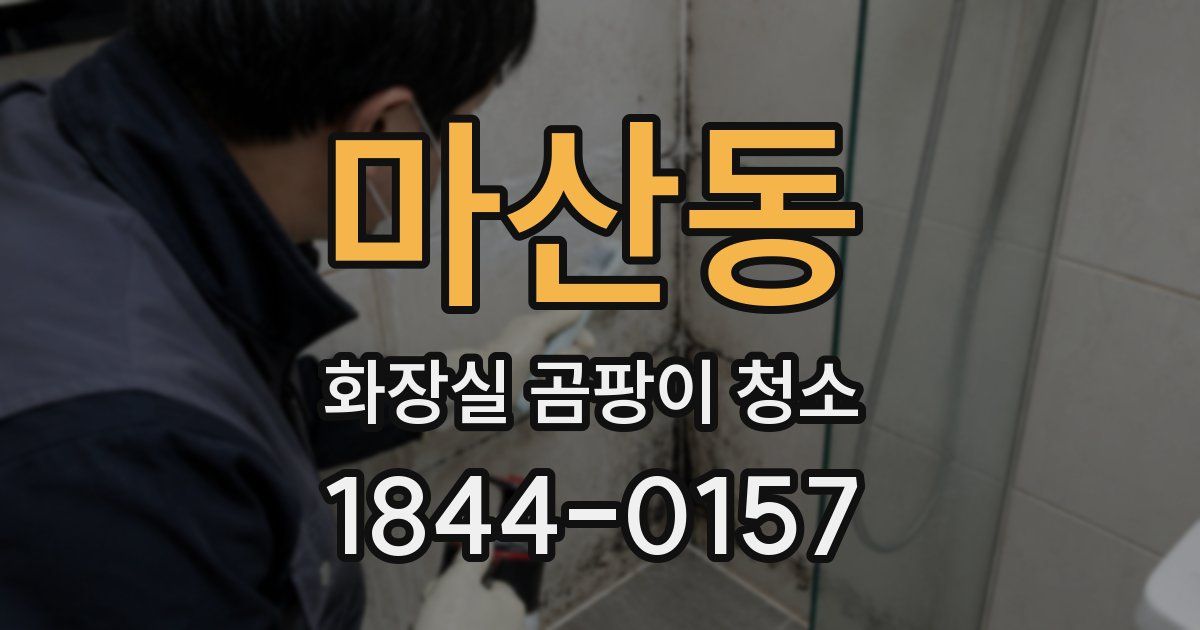 마산동 화장실 곰팡이 청소