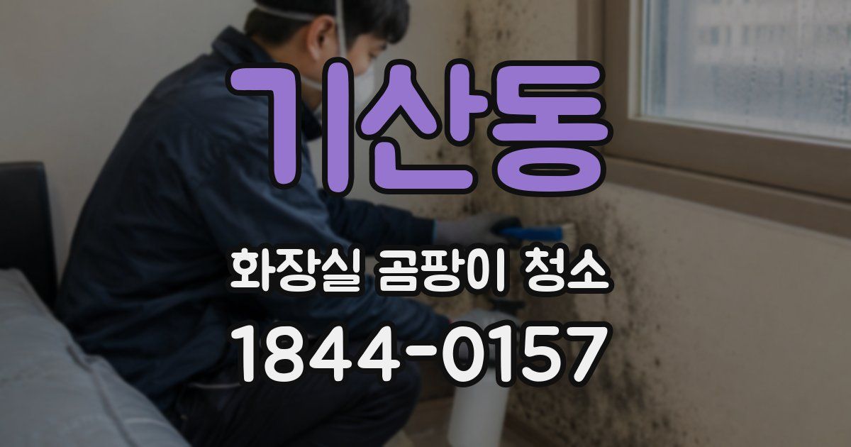 기산동 화장실 곰팡이 청소