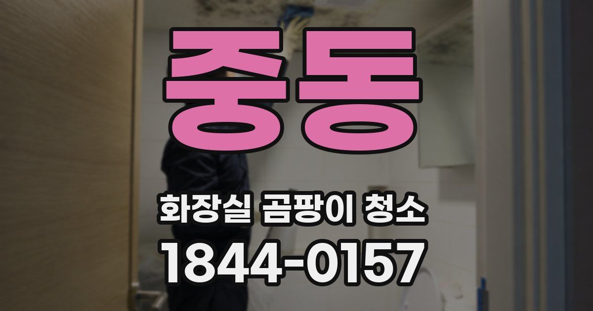 중동 화장실 곰팡이 청소