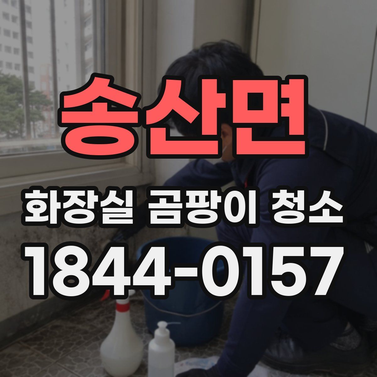 송산면 화장실 곰팡이 청소