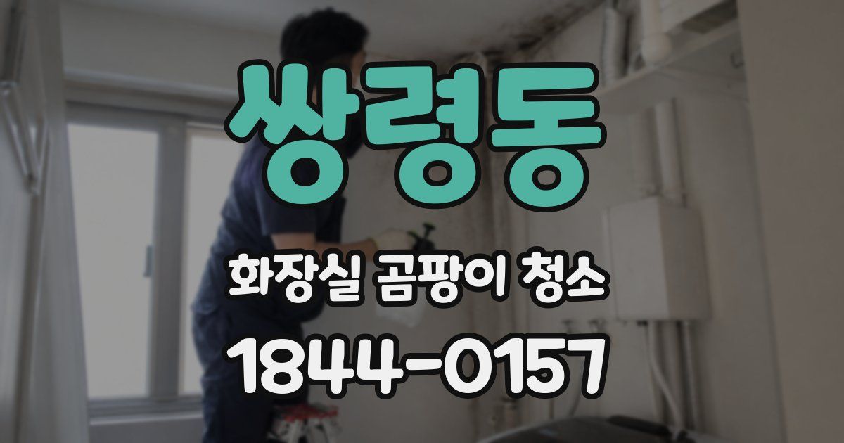 쌍령동 화장실 곰팡이 청소