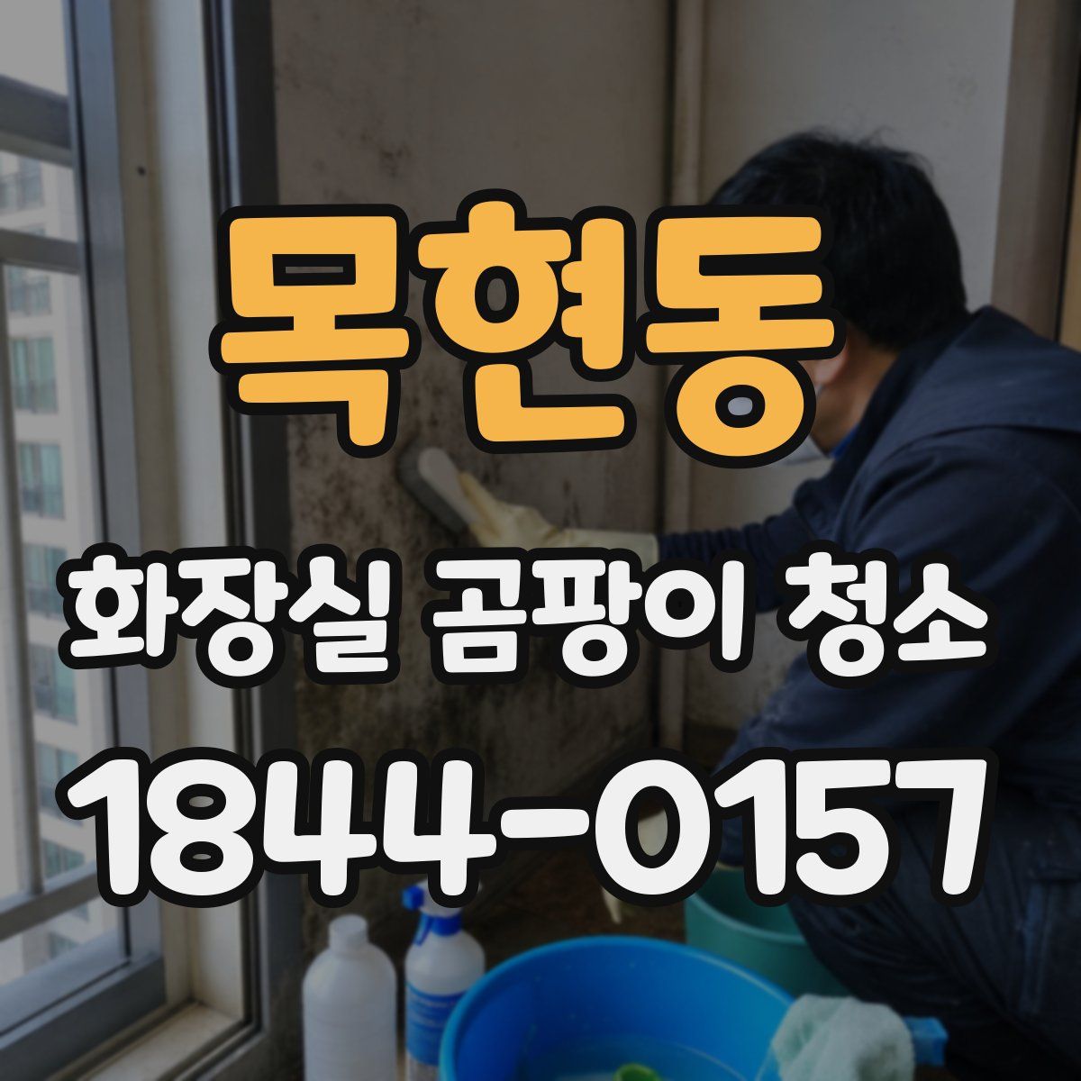 목현동 화장실 곰팡이 청소