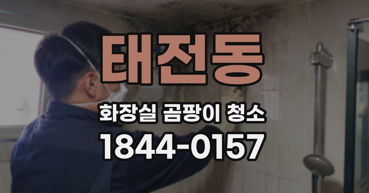 태전동 화장실 곰팡이 청소