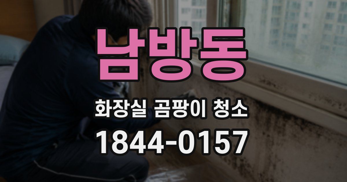 남방동 화장실 곰팡이 청소