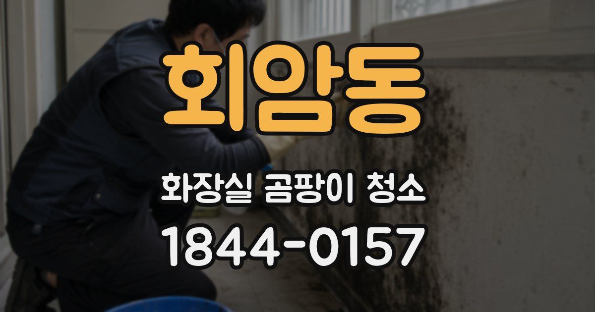 회암동 화장실 곰팡이 청소