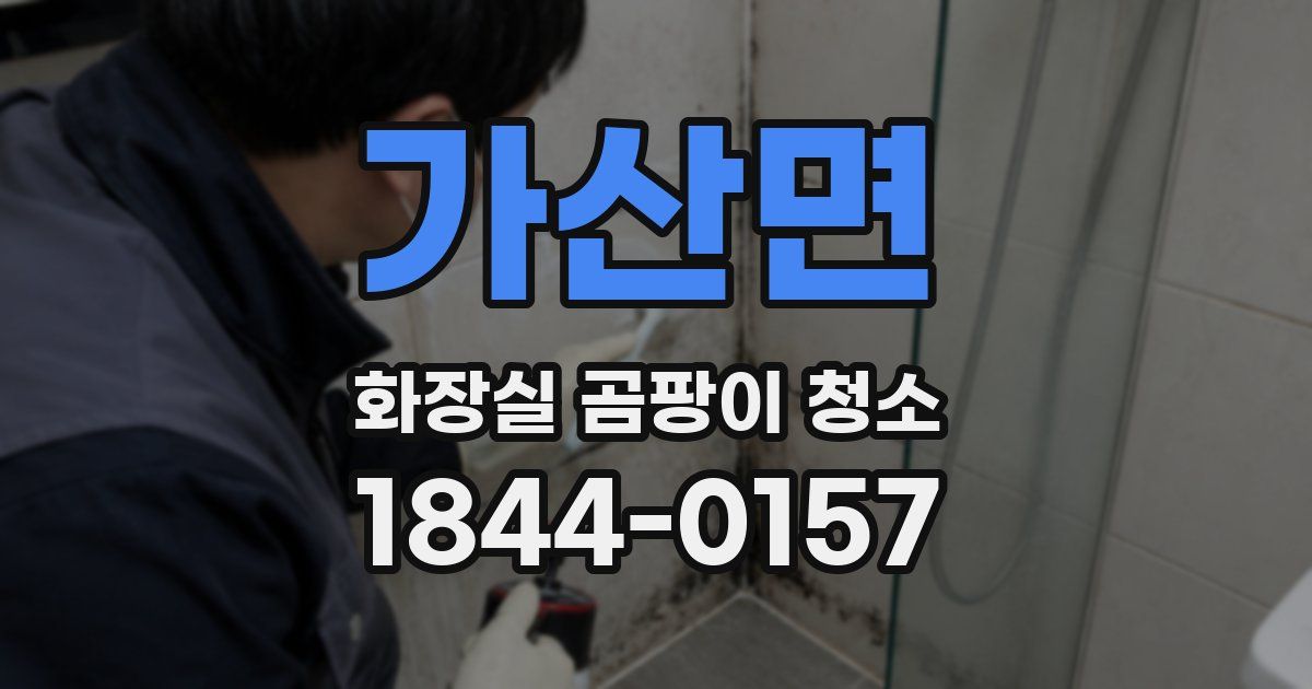 가산면 화장실 곰팡이 청소