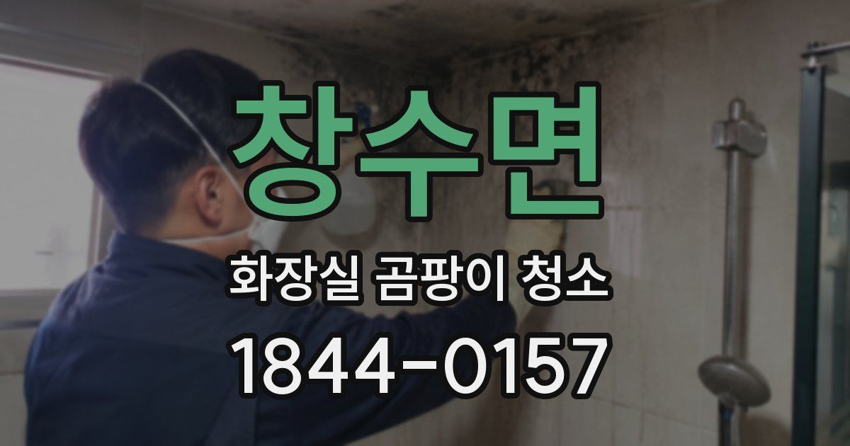 창수면 화장실 곰팡이 청소