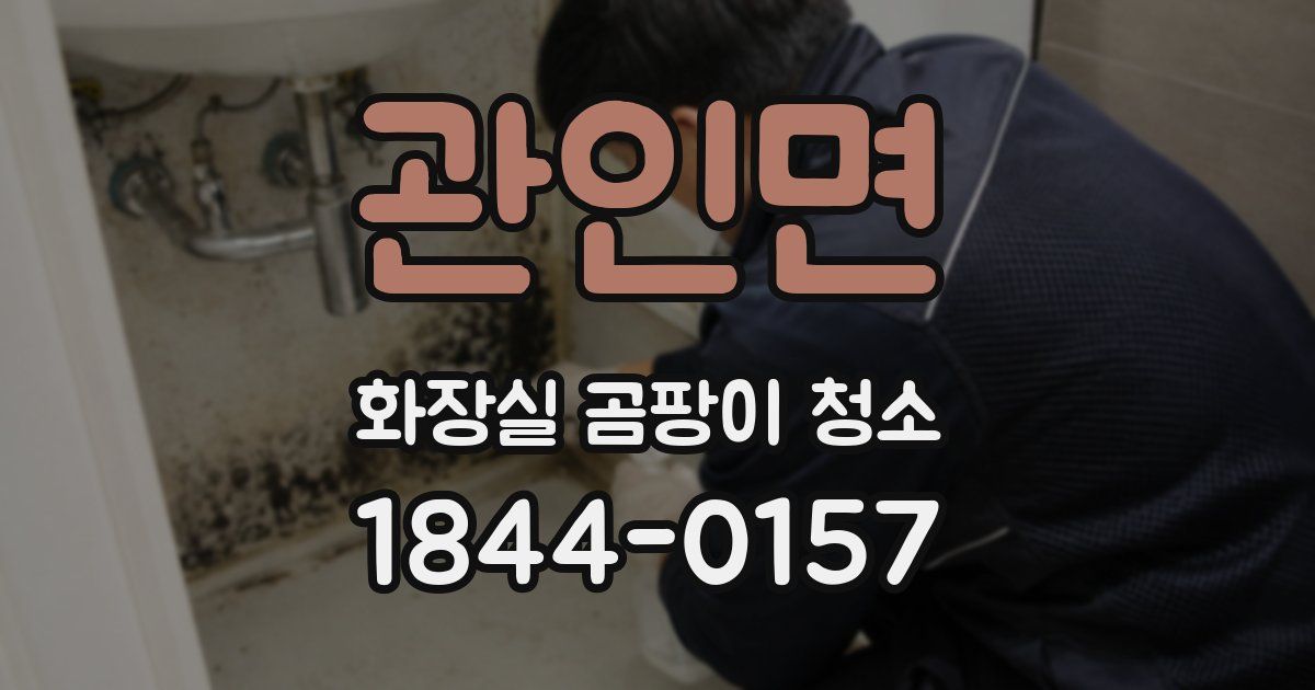 관인면 화장실 곰팡이 청소