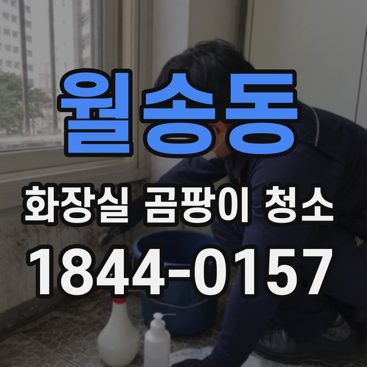 월송동 화장실 곰팡이 청소 뒤 물기 제거가 중요한 이유
