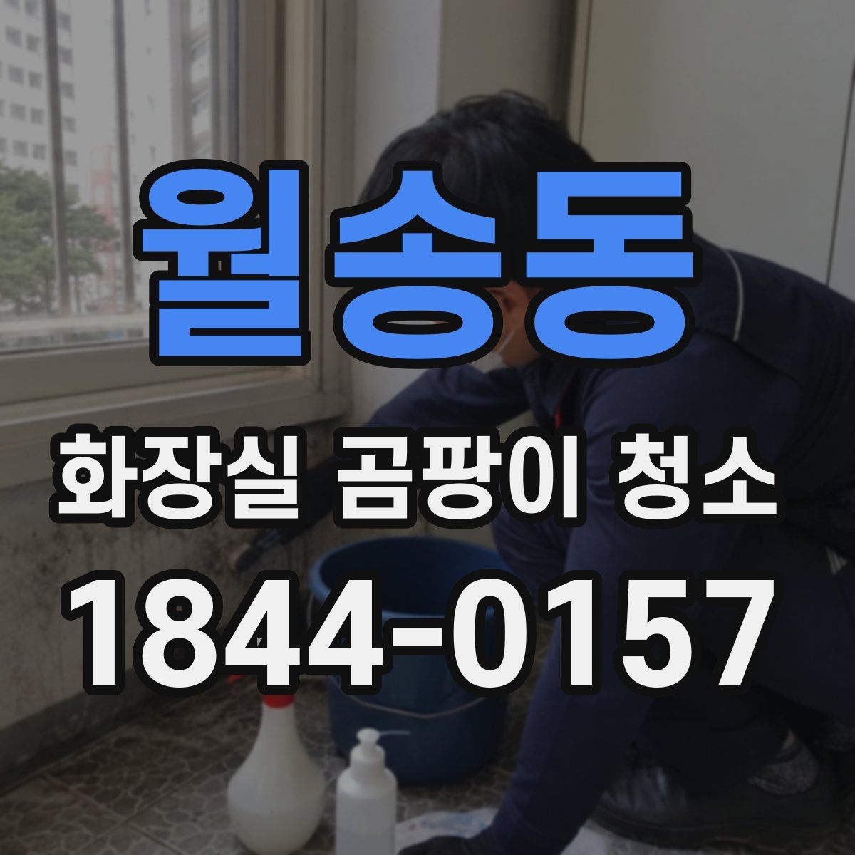 월송동 화장실 곰팡이 청소