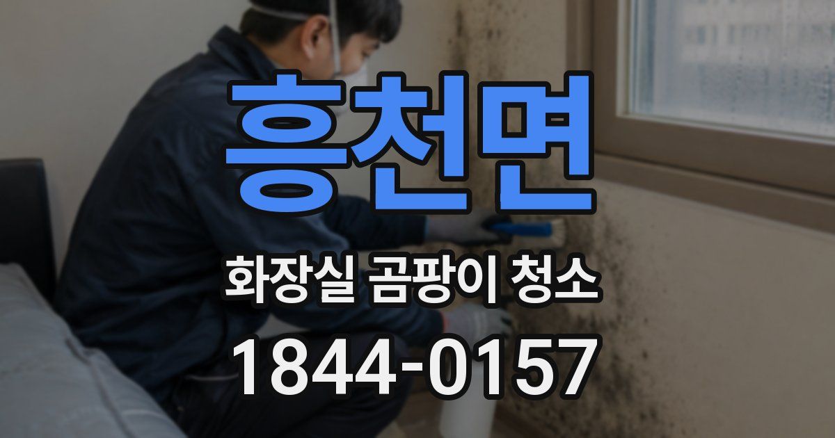 흥천면 화장실 곰팡이 청소