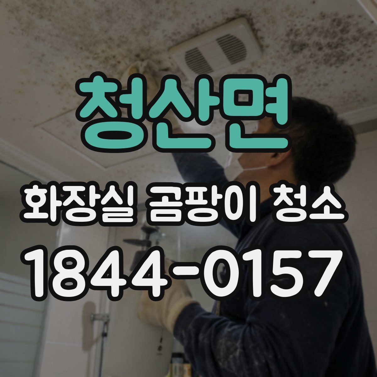 청산면 화장실 곰팡이 청소