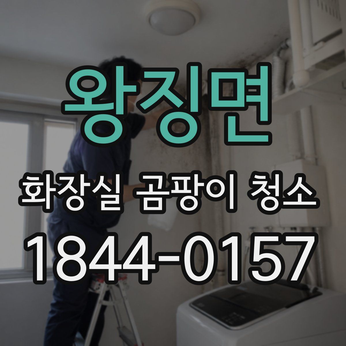 왕징면 화장실 곰팡이 청소