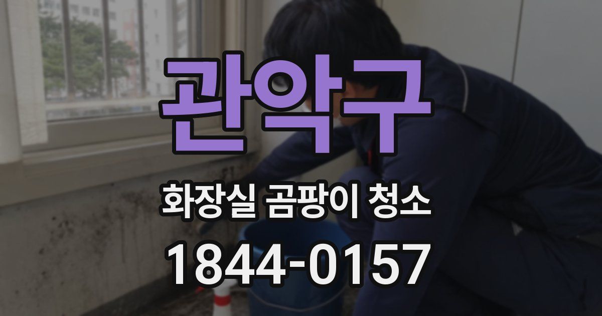 관악구 화장실 곰팡이 청소