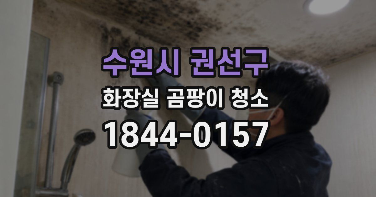 수원시 권선구 화장실 곰팡이 청소