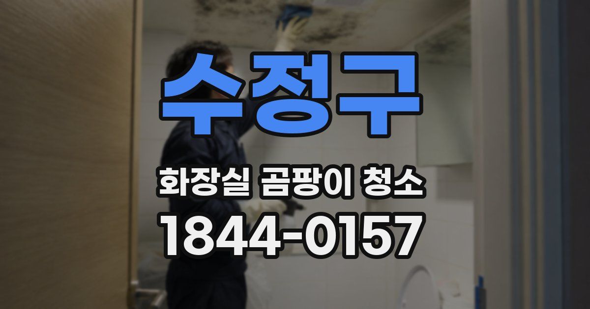 수정구 화장실 곰팡이 청소