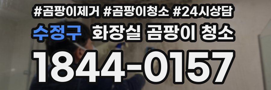 수정구 화장실 곰팡이 청소