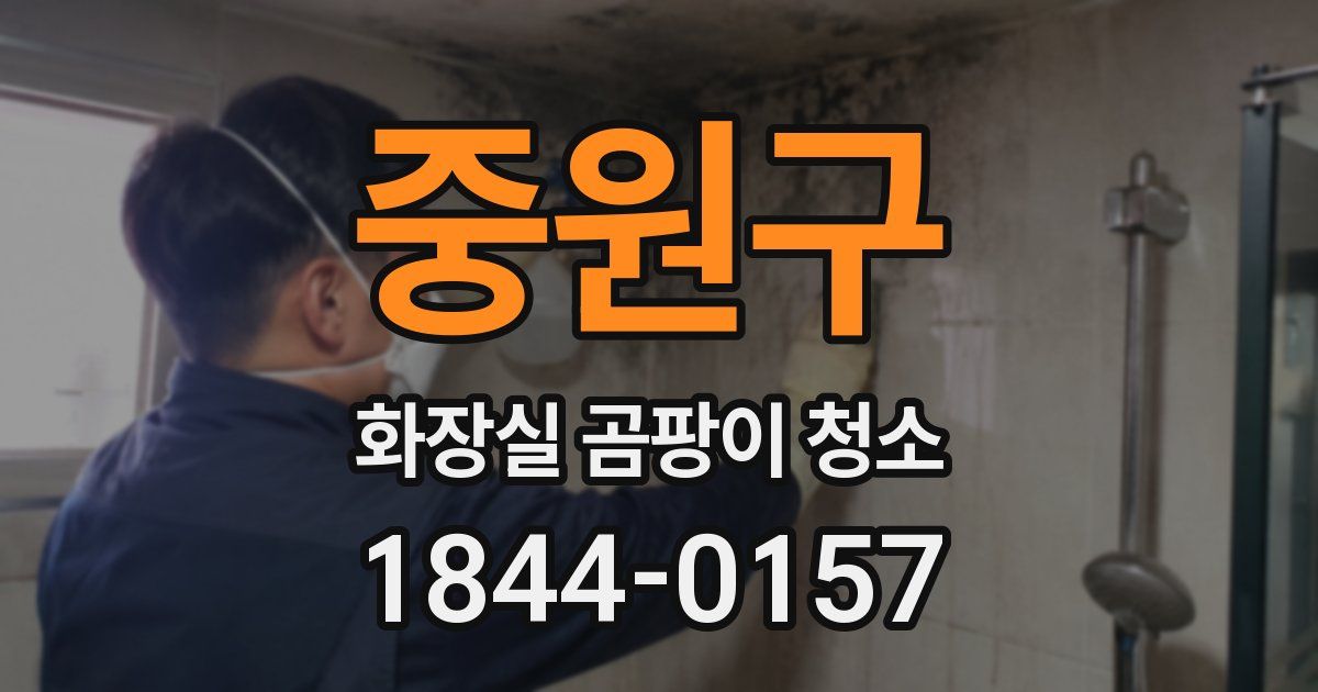 중원구 화장실 곰팡이 청소