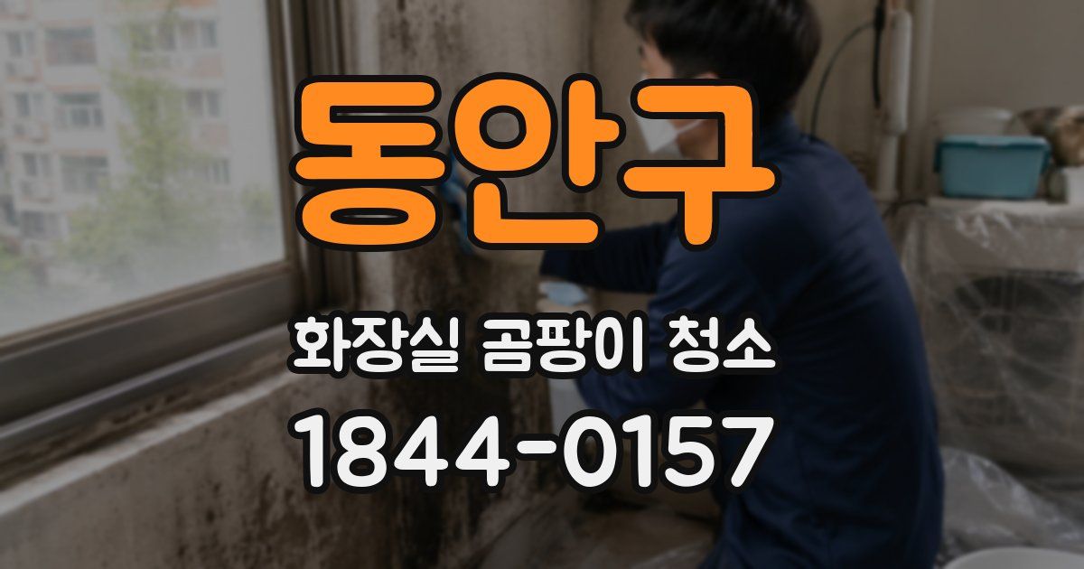 동안구 화장실 곰팡이 청소