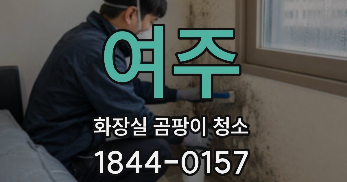 여주 화장실 곰팡이 청소