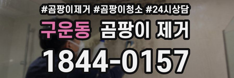 구운동 곰팡이 제거