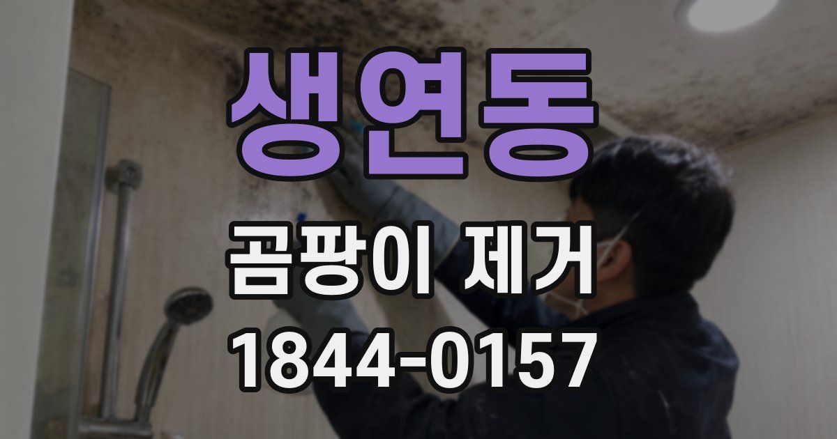 생연동 곰팡이 제거