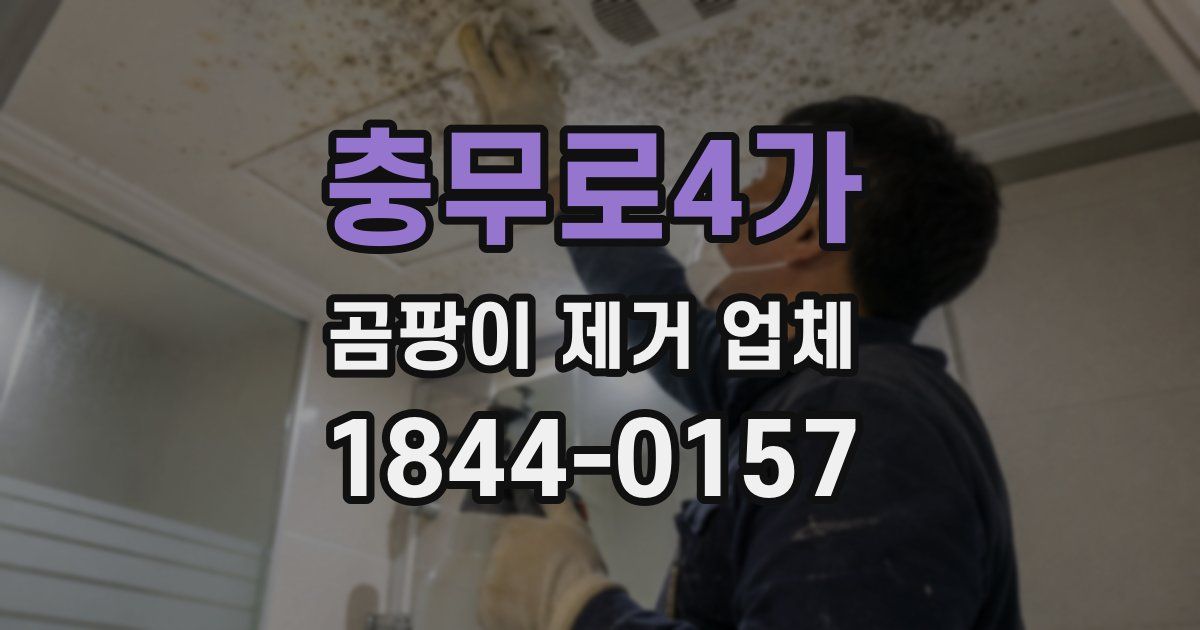 충무로4가 곰팡이 제거 업체
