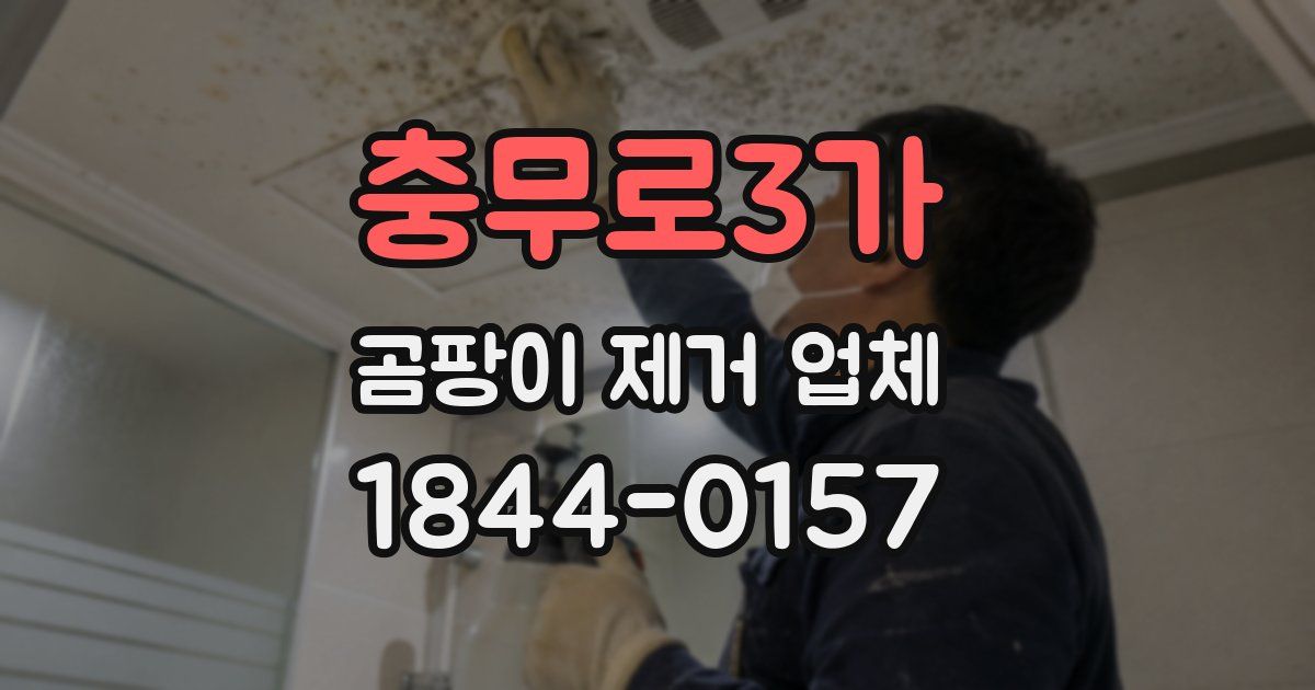 충무로3가 곰팡이 제거 업체