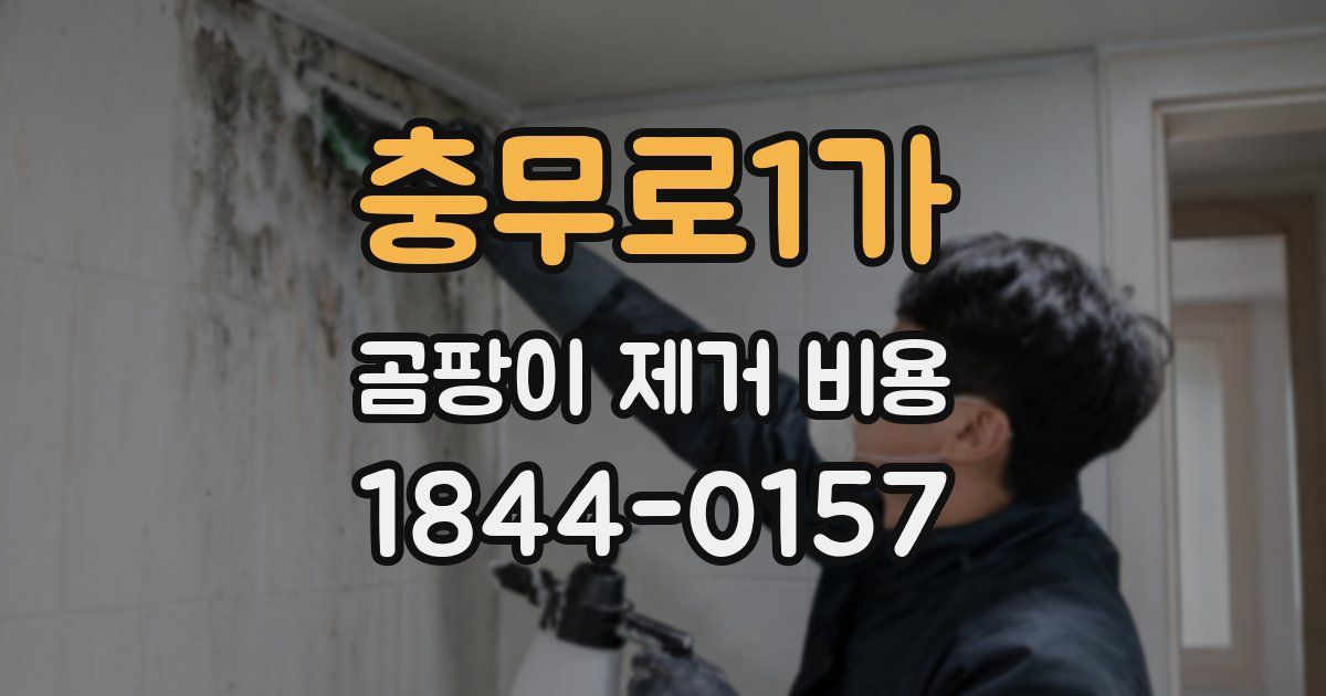 충무로1가 곰팡이 제거 비용