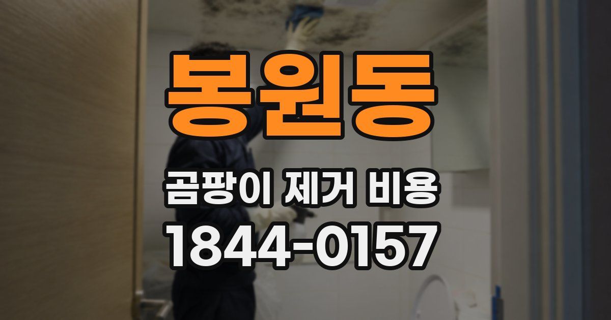 봉원동 곰팡이 제거 비용