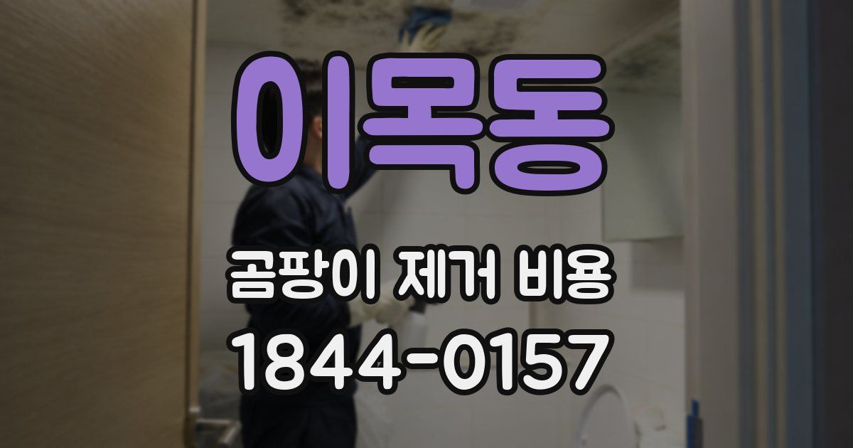 이목동 곰팡이 제거 비용
