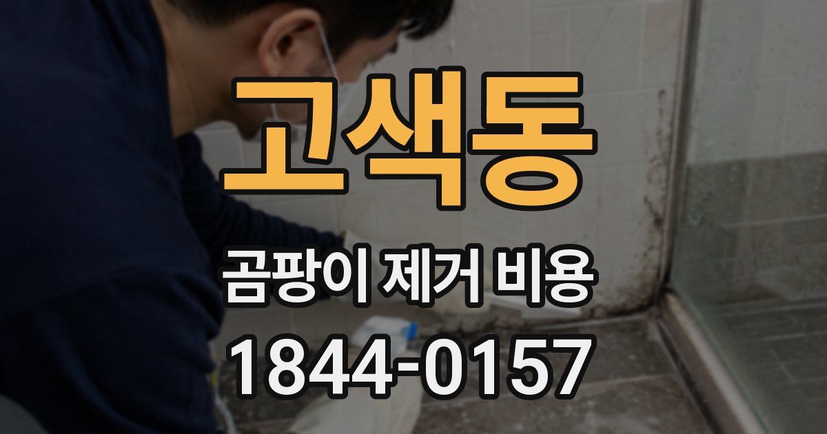 고색동 곰팡이 제거 비용
