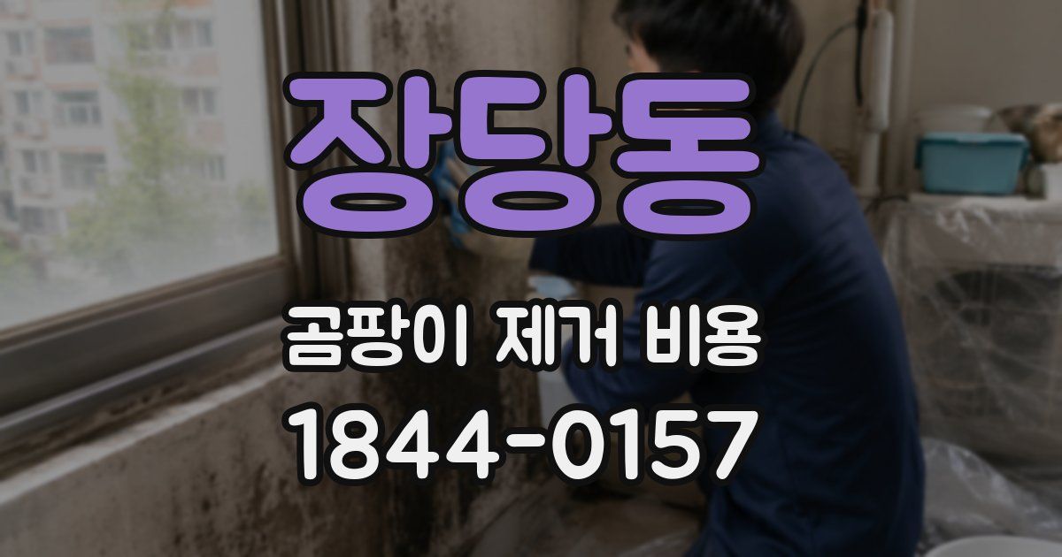 장당동 곰팡이 제거 비용